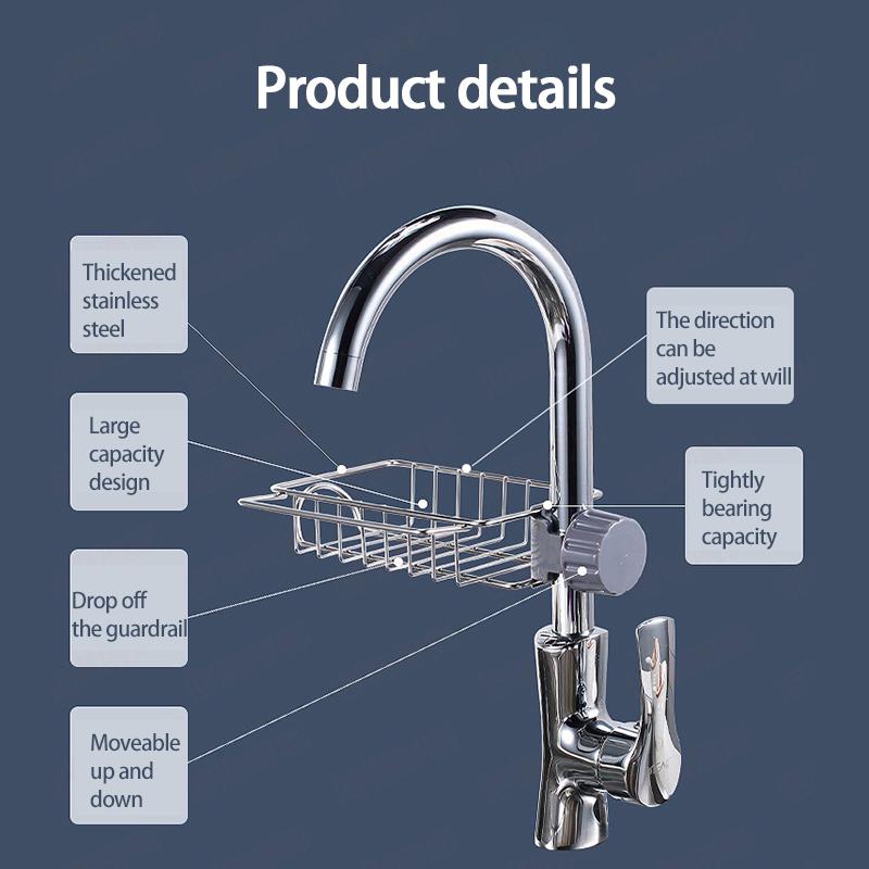 Christmas Hot Sale 48% OFF - Kitchen Stainless Steel Faucet Rack-BUY 2 GET 1 FREE