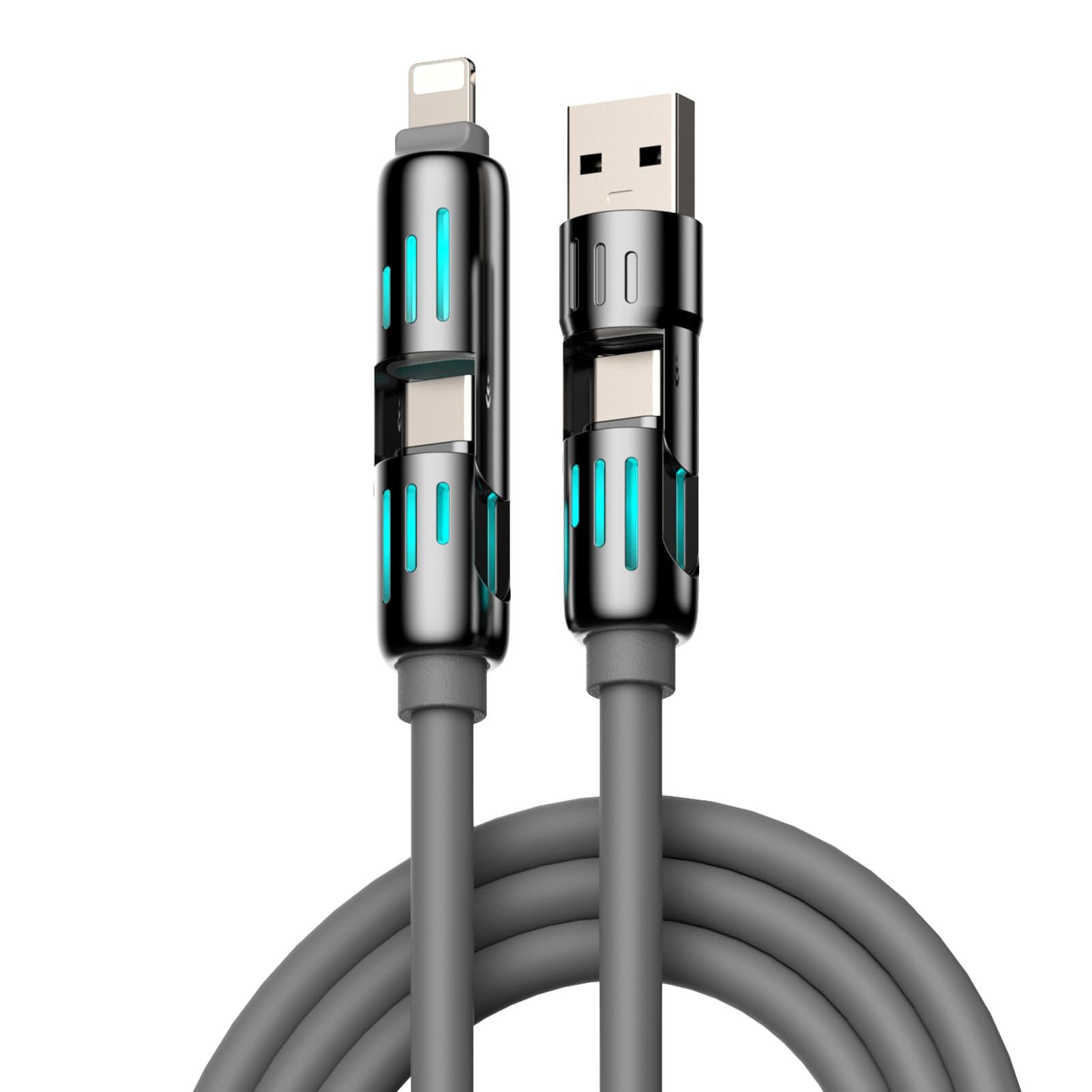 🔥Kaufen Sie 2 und erhalten Sie 1 gratis⚡4-in-1-USB-Ladekabel, Schnellladung MAX 60 W