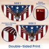 Patriotic Eagle American Non-Pleated Fan Flag TPT1636