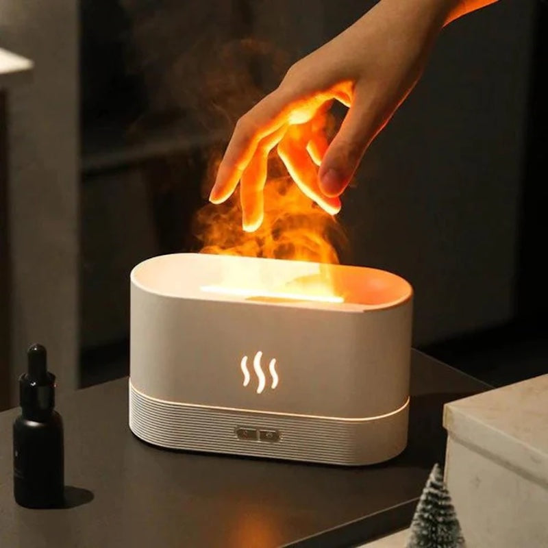 (🔥Hot Sale- SAVE 50% OFF)Flame humidifier 🌫 Ultrasonic Aromatic Essences 🌫 Diffuser(📦FREE SHIPPING📦)