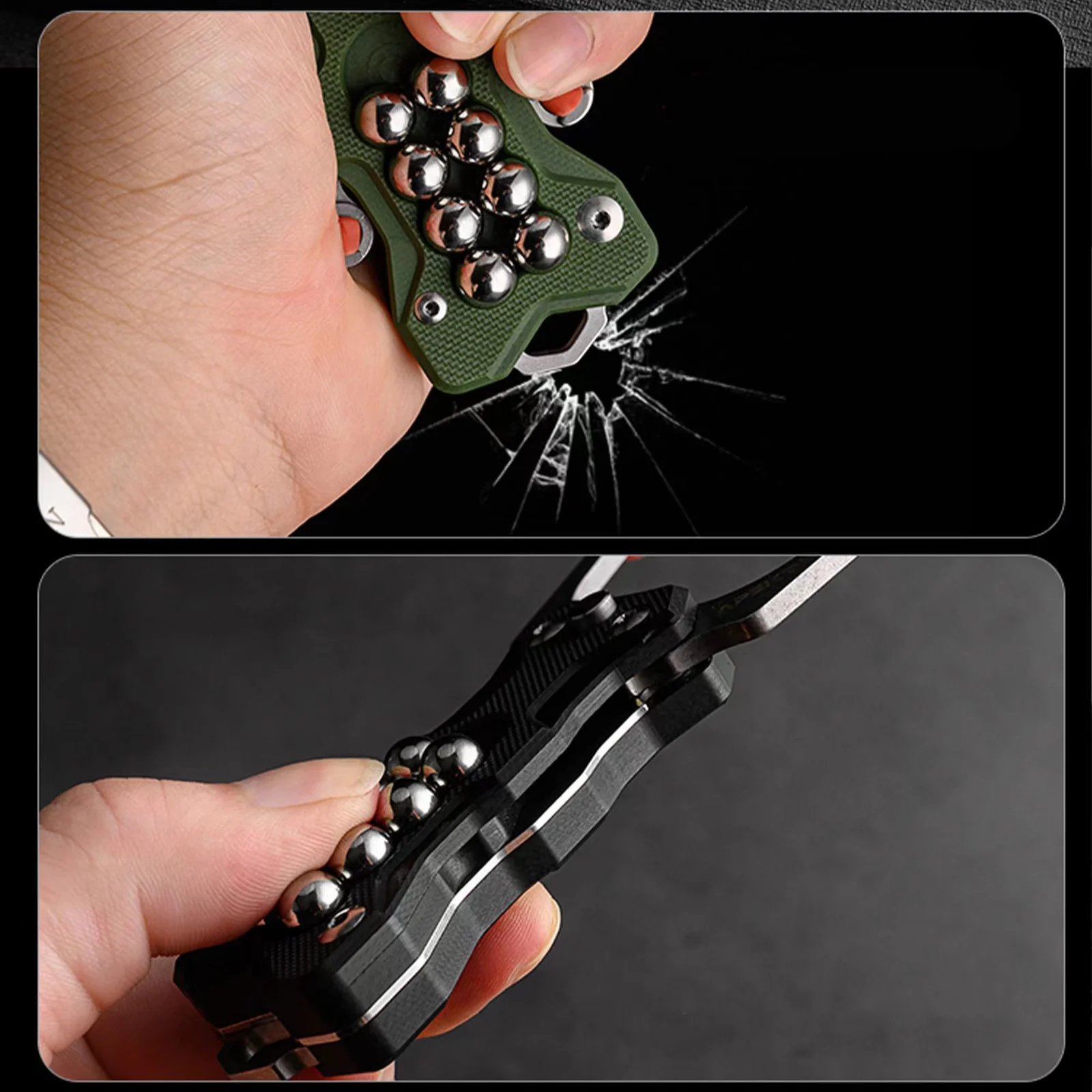 Multifunctional knife slingshot G10 EDC Pocket  Folding Knife