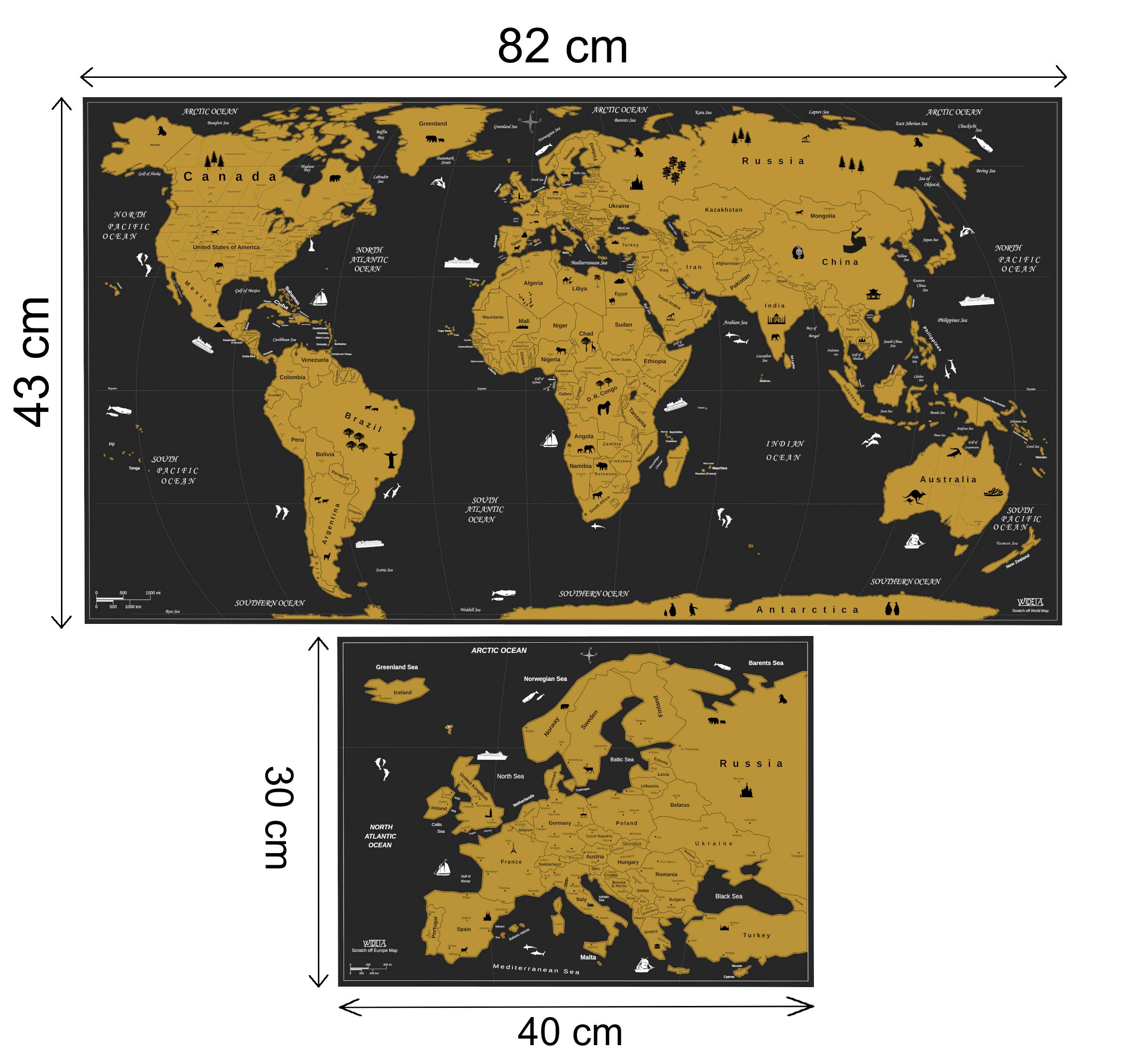 🎄🎅Christmas Presale - 49% OFF🎄-Scratch Map of the World