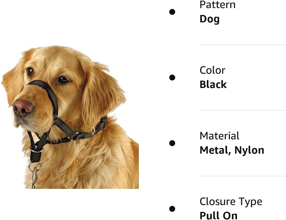 BARKLESS Soft Dog Head Collar, No Pull Training Tool for Small Medium Large Dogs on Walks, Gentle Training Collar and Control for Heavy Pullers, Includes Free Training Guide