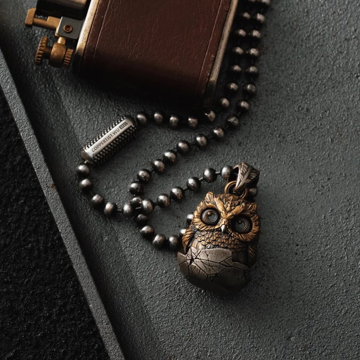 🎁TikTok Last Day Sale - 70% OFF🦉Handmade Owl Fidget Pendant