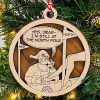 🎄 Rude Christmas Decor, 2024 Merry Fcking Christmas Ornament, Funny Tree Hanging Ornament