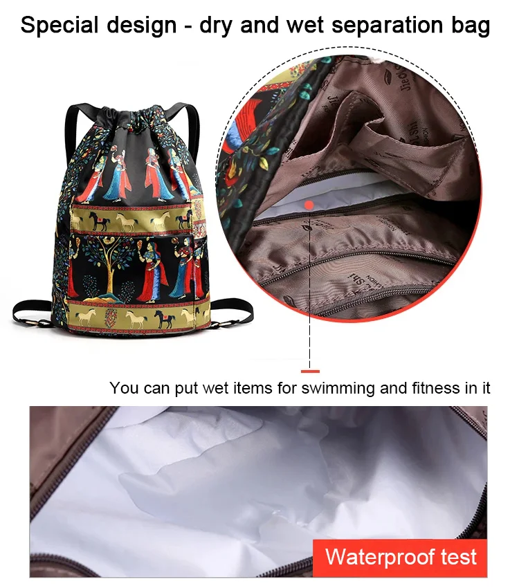 (⏰Last Day Promotion-60%OFF)Drawstring Foldable Large Capacity Dry-wet Separation Travel Sports Backpack🔥Buy 2 get 10% off & Free Shipping