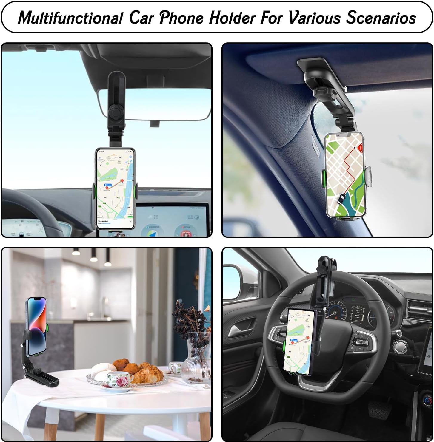 🎄Christmas Sale- 70% OFF🔥Rotatable and Retractable Car Phone Holder