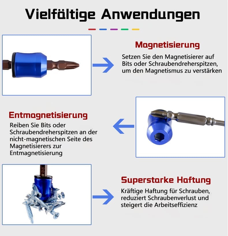 🔥Kaufe 2 Erhalte 1🛠️Starker Magnet-Schraubenhalter