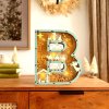 3D Nativity Monogram Ornament With Light