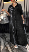 Women's Lapel Tencel Comfortable and Fashionable Dress