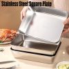 🔥Hot Sale 50% OFF🔥Stainless Steel Square Plate（With Lid）