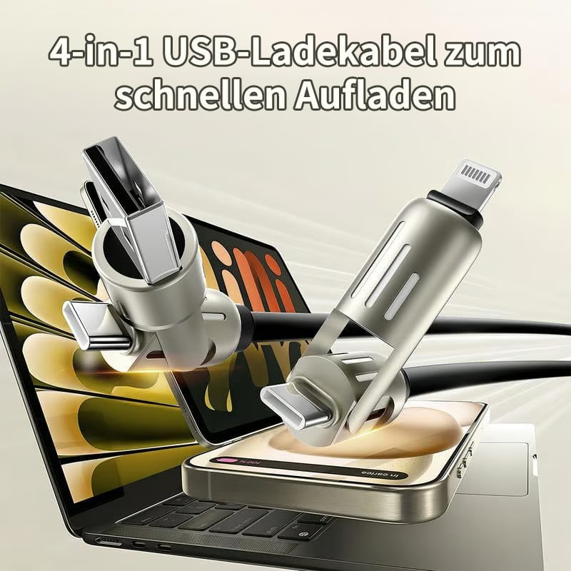 🔥Letzter Tag 49% RABATT❤️4-in-1 USB-Ladekabel Schnellladung 240W
