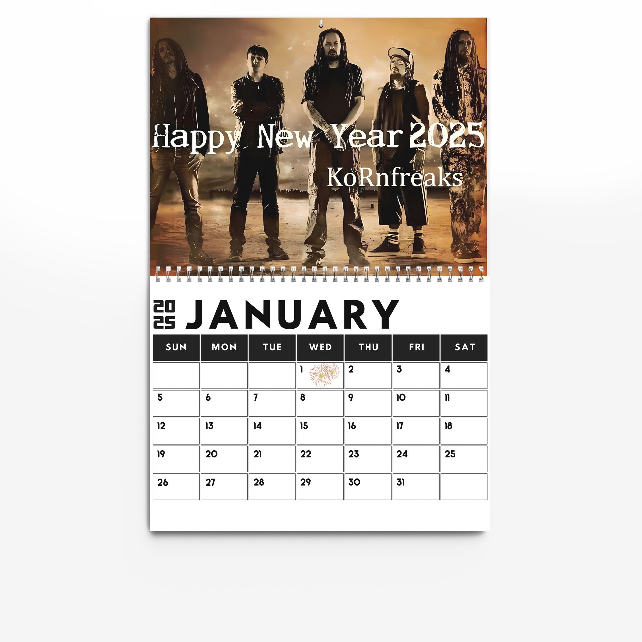 🔥LAST DAY SALE 50% OFF🎸2025 KORN WALL CALENDAR