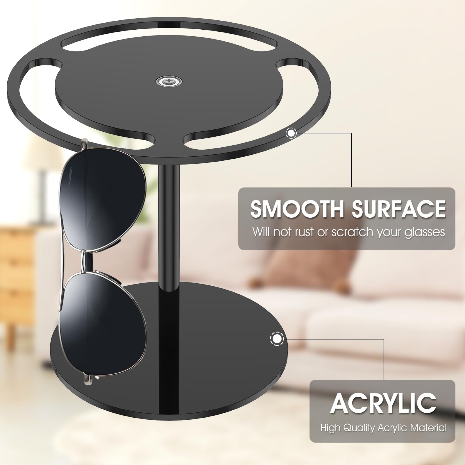 💥LAST DAY SALE 50% OFF💥360 Degree Rotating Sunglasses Stand⚡BUY 2 FREE SHIPPING