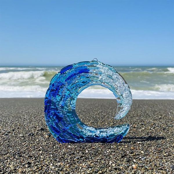 (Last Day Promotion - 50% OFF) Ocean Wave Fused Sculpture, BUY 2 FREE SHIPPING