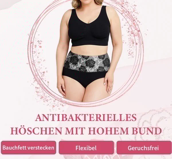 ✨Letzter Tag Kaufe 1 und erhalte 3 Packungen (JE NUR 6,33 €)🔥Damen-Slip mit hoher Taille und Bauchkontrolle aus reiner Baumwolle in Übergröße