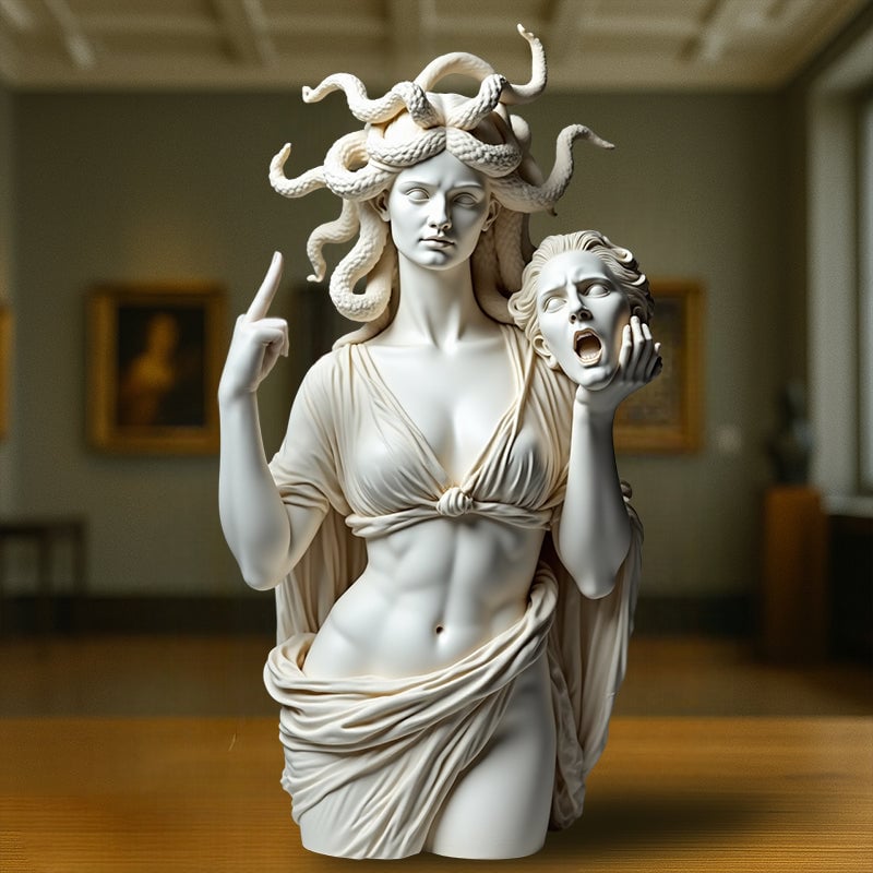 🔥Middle Finger Witch Statue