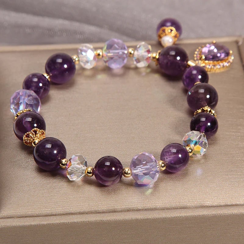 (🔥HOT SALE NOW 49% OFF) - Natural Amethyst Water Drop Bracelet