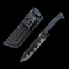 One-piece keel outdoor obstacle clearing tactical straight knife
