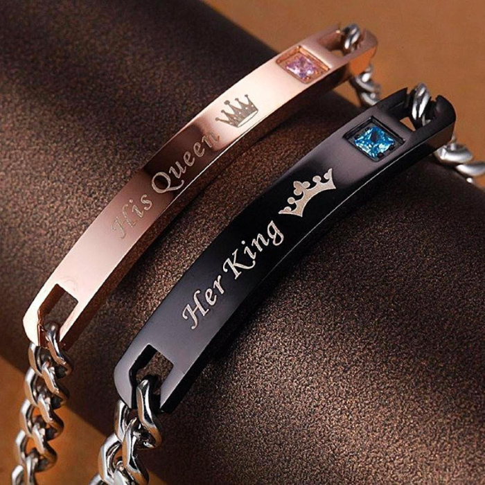 (Early Christmas Sale- 50% OFF) Her King His Queen Bracelets- Buy 3 Get Extra 10% OFF & Free Shipping