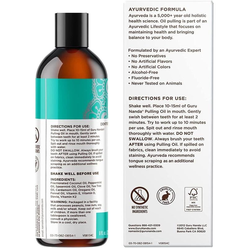 🔥Last Day Promotion 49% OFF🔥GuruNanda Cocomint Pulling Oil with 7 Essential Oils & Vitamins D, E & K2