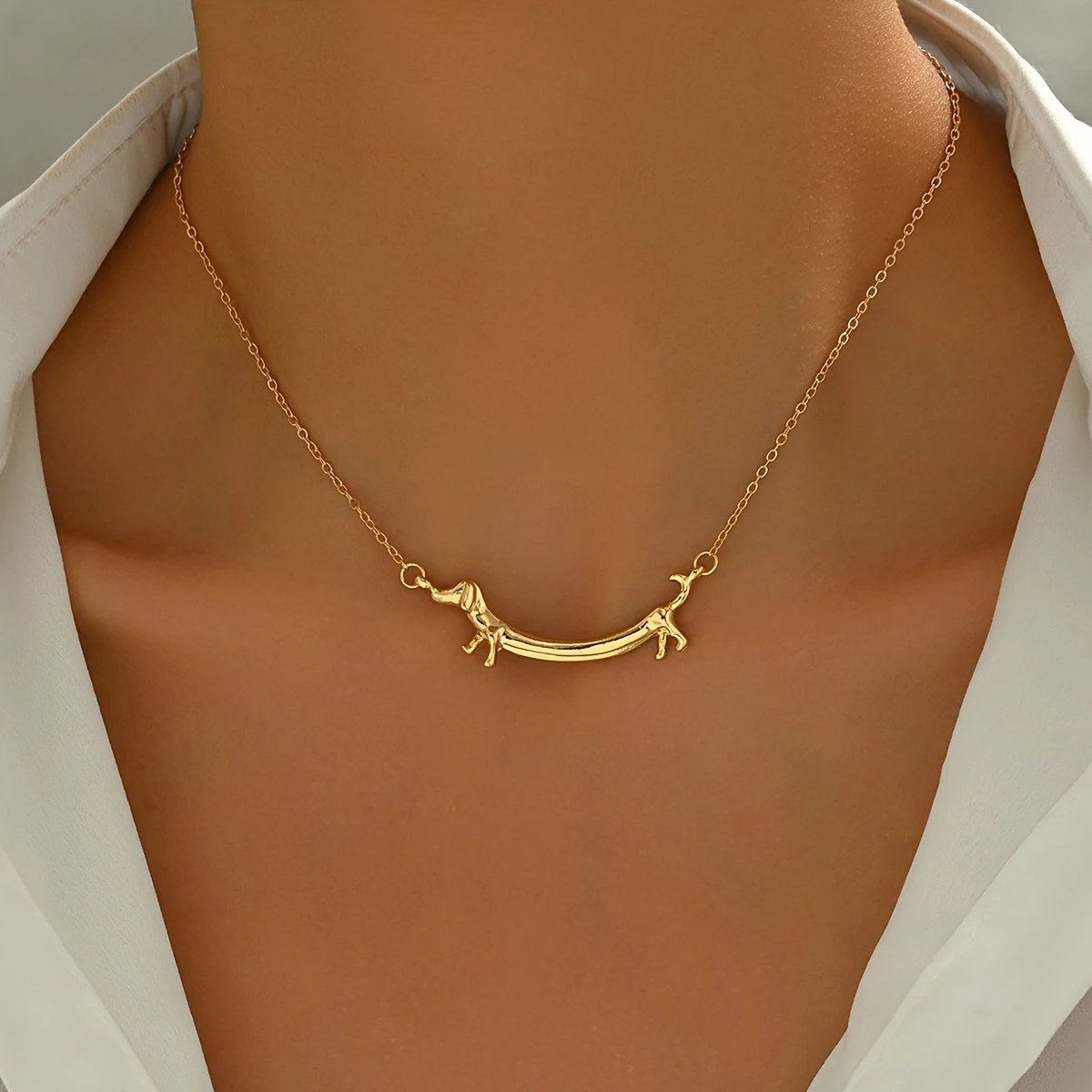 🐶💛Elegant Dachshund Necklace