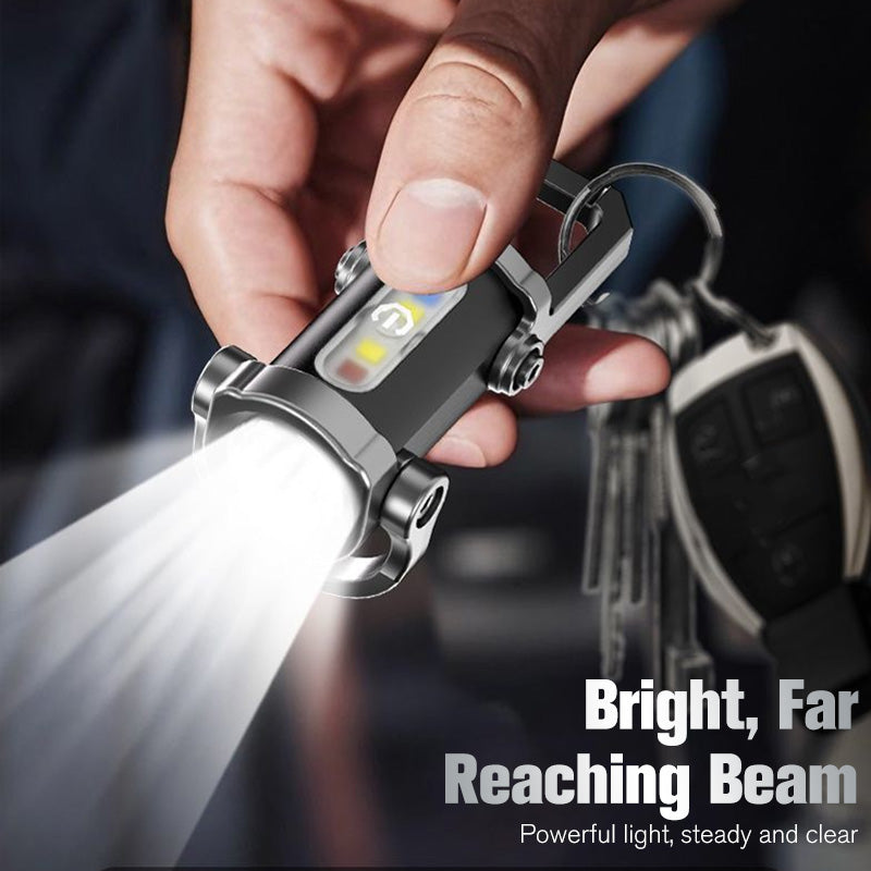 🎄TikTok Christmas Sale -70% OFF✨Portable Rechargeable Bright Keychain Flashlight