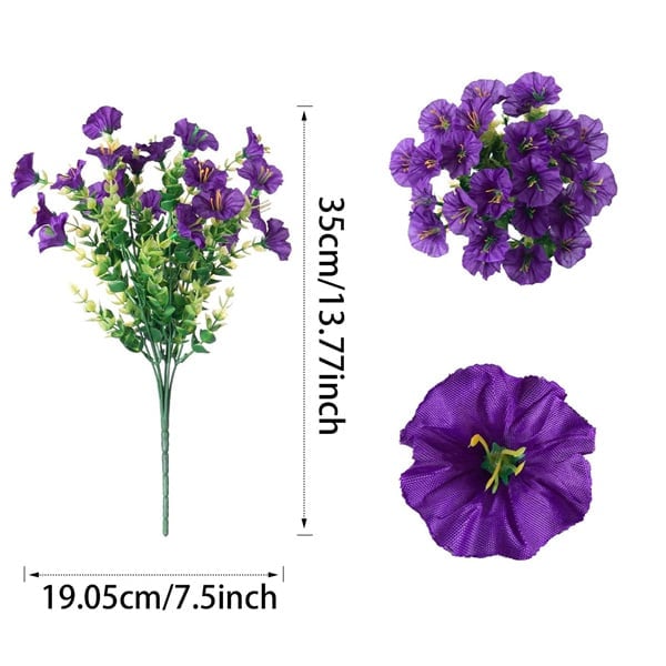 🌸 Spring Summer Home Decoration - 🌿 Fake Silk Colorful Morning Glory