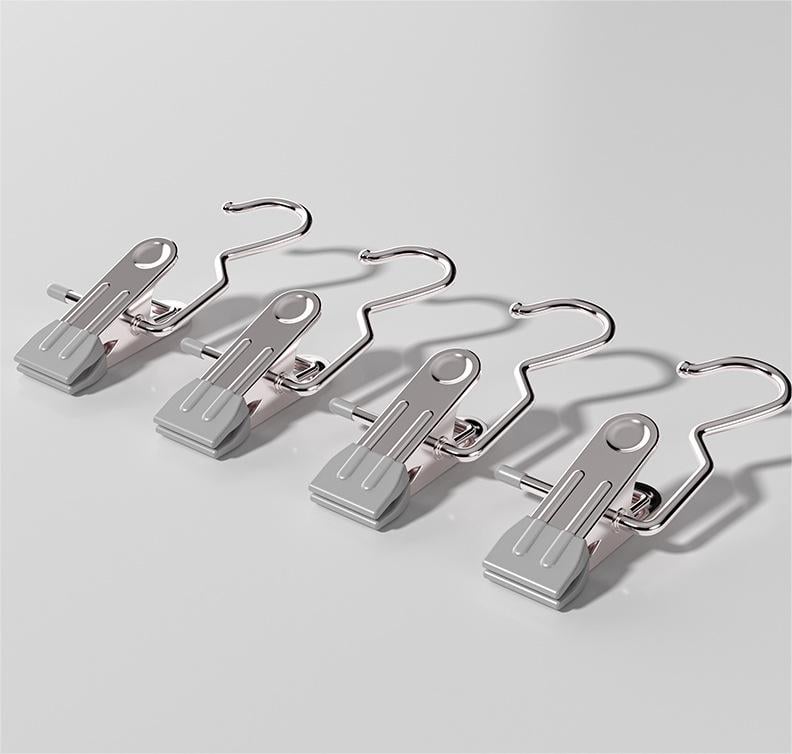 【🔥The 2023 The best closet helper-49% OFF】Anti-Rust Clip-Space Saving Clothespin Hook