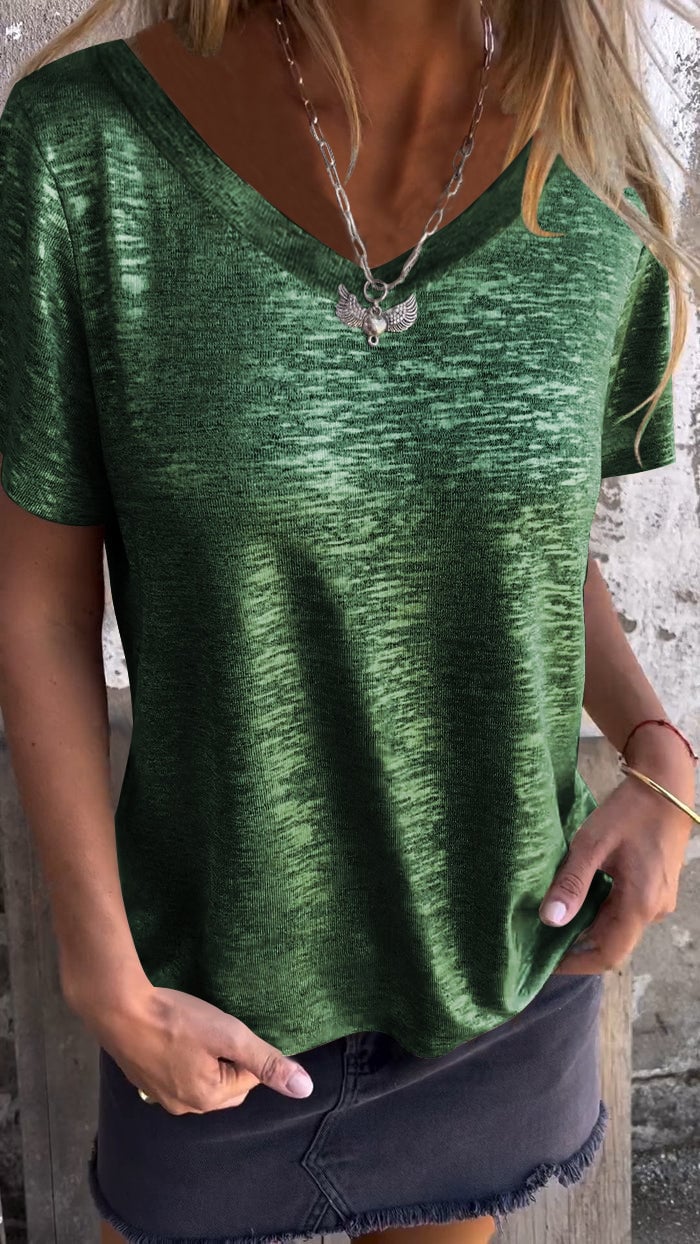 Stamping Short-sleeved T-shirt