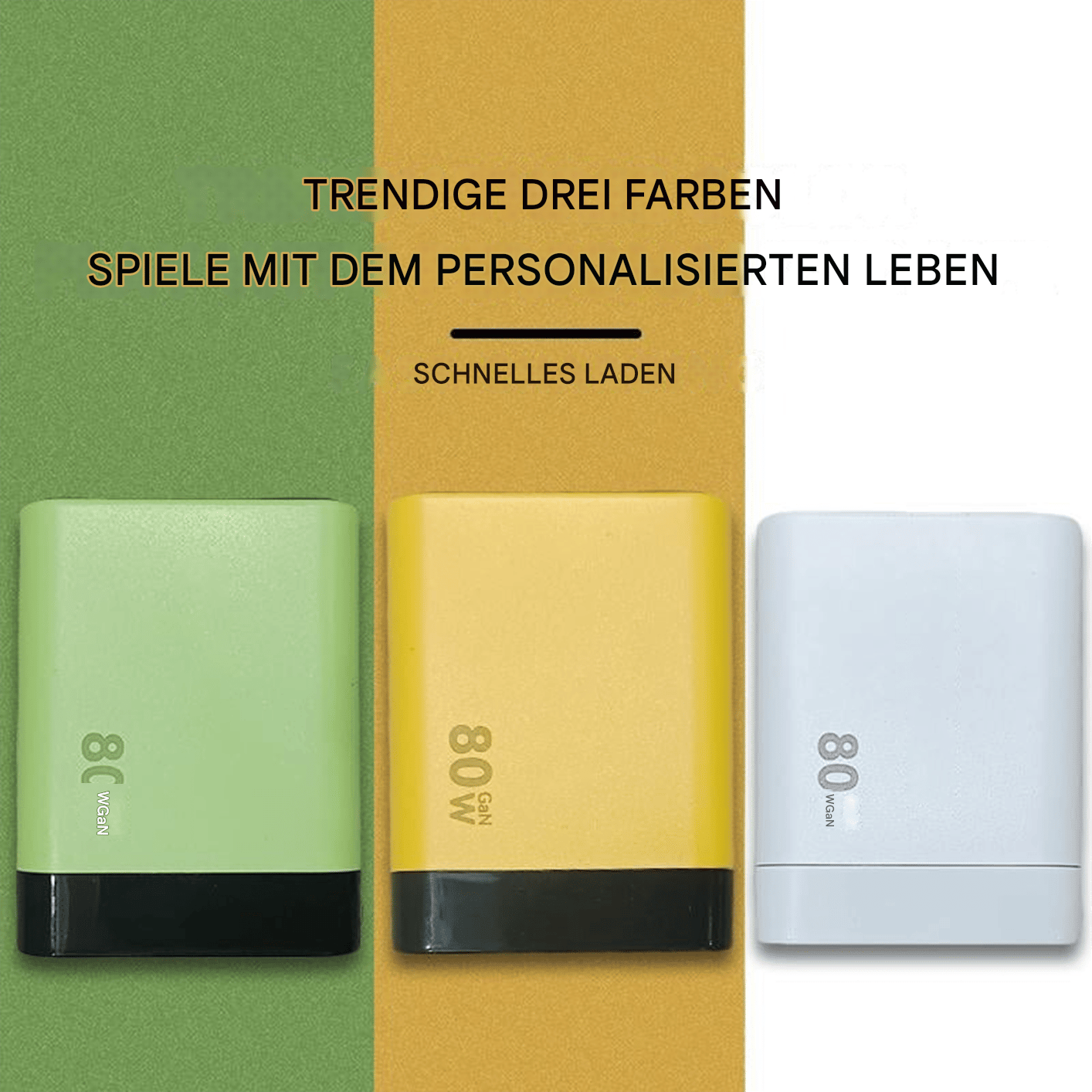 🔥Letzter Tag 50% Rabatt✨3 in 1 Ladegerät Einziehbar 80W MAX Schnell
