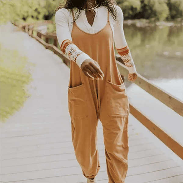 LAST DAY 50% OFF🔥Wide Leg Jumpsuit with Pockets (Buy 2 Free Shipping)