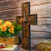 BGCOPPER Savior Jesus Cross - Carved from Natural Wood