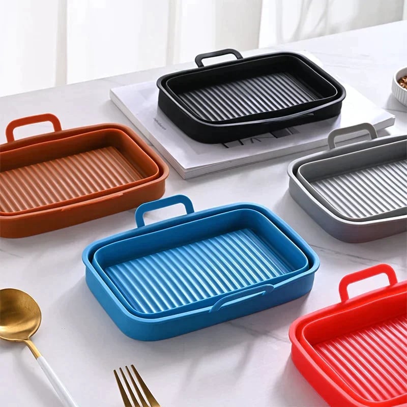 🔥Last Day Promotion 50% OFF🔥Foldable Air Fryer Silicone Baking Tray