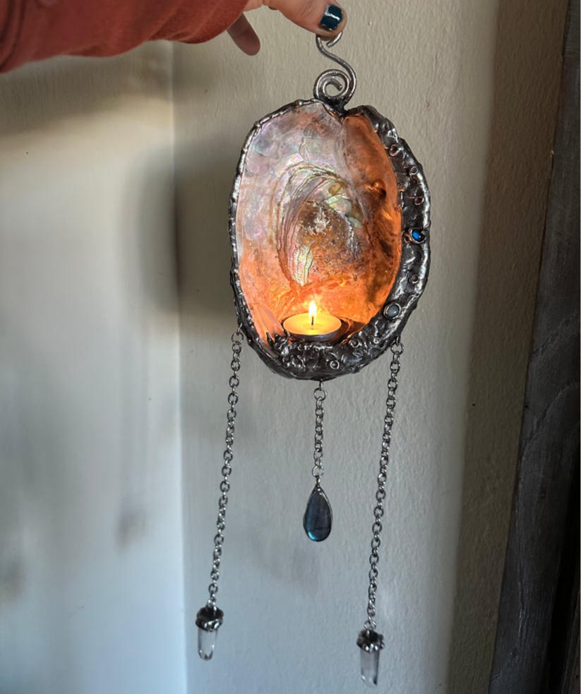 Last Day 70% OFF🔮Abalone Candle Holder Wall hanging