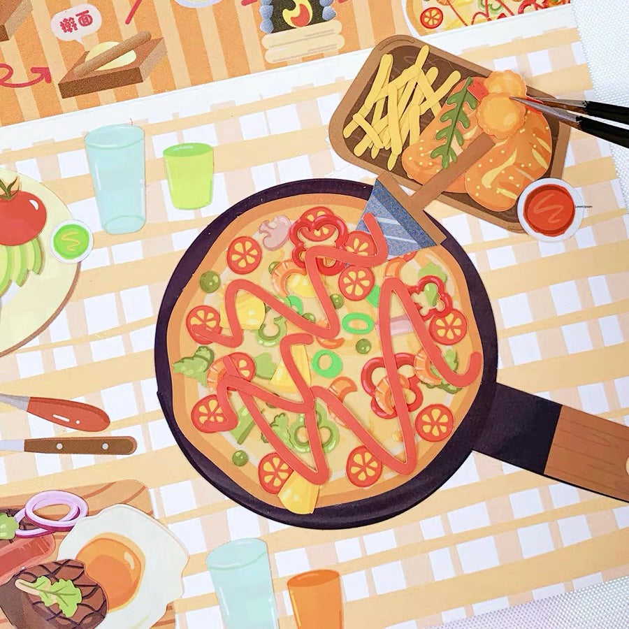 Make Your Own Food Stickers, DIY Pizza Dessert Spicy Hot Pot Teahouse