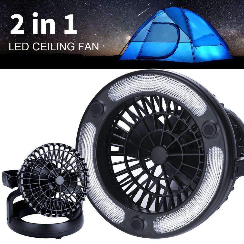 PORTABLE LED CAMPING LANTERN WITH CEILING FAN