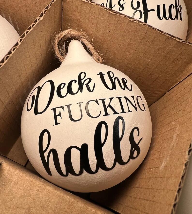 🎄 Early Christmas Sale 🎁Christmas Funny Offensive Bauble-Rude Baubles