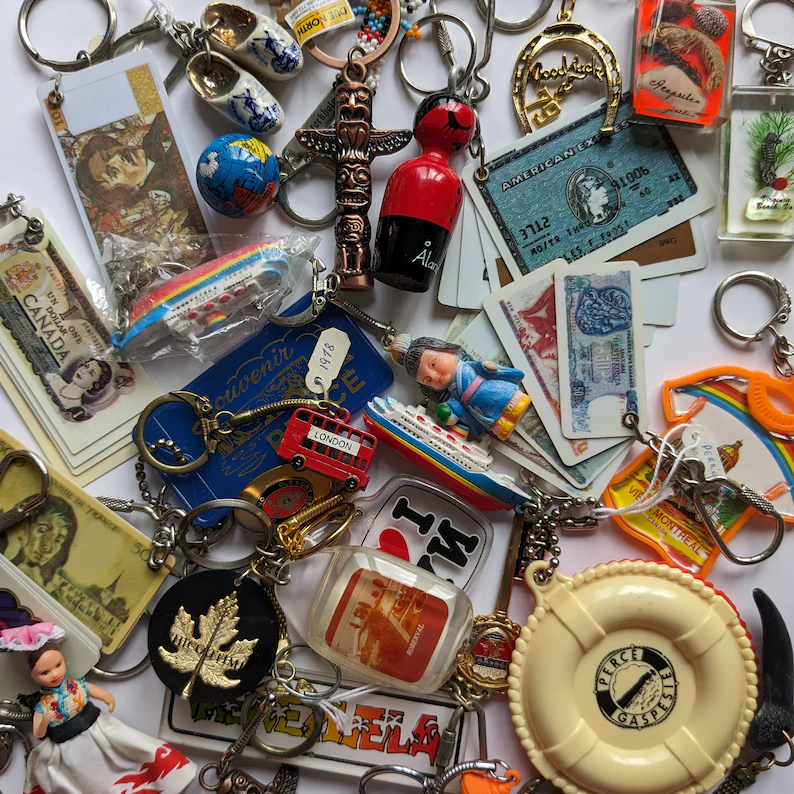 Around the world keychain