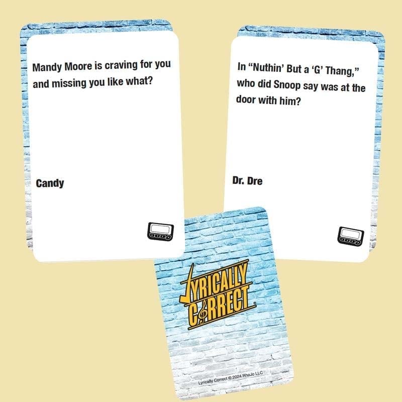 🎁TikTok Last Day Sale - 70% OFF🎶Lyrically Correct Pop Quiz 90s & 2000s Edition Music Trivia Game