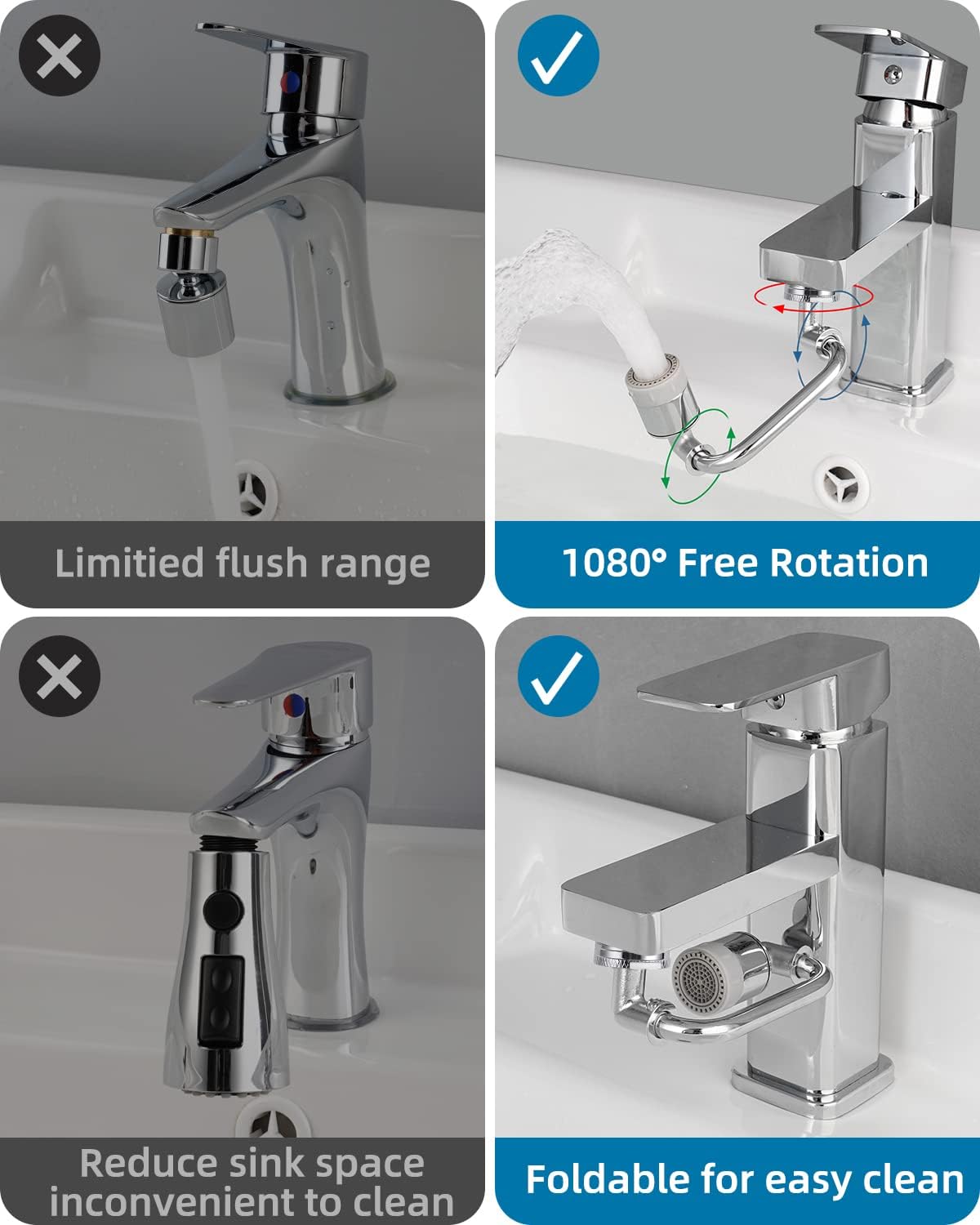 🔥2024 NEW Rotatable Faucet Universal Extender-BUY 2 GET 20% OFF🔥