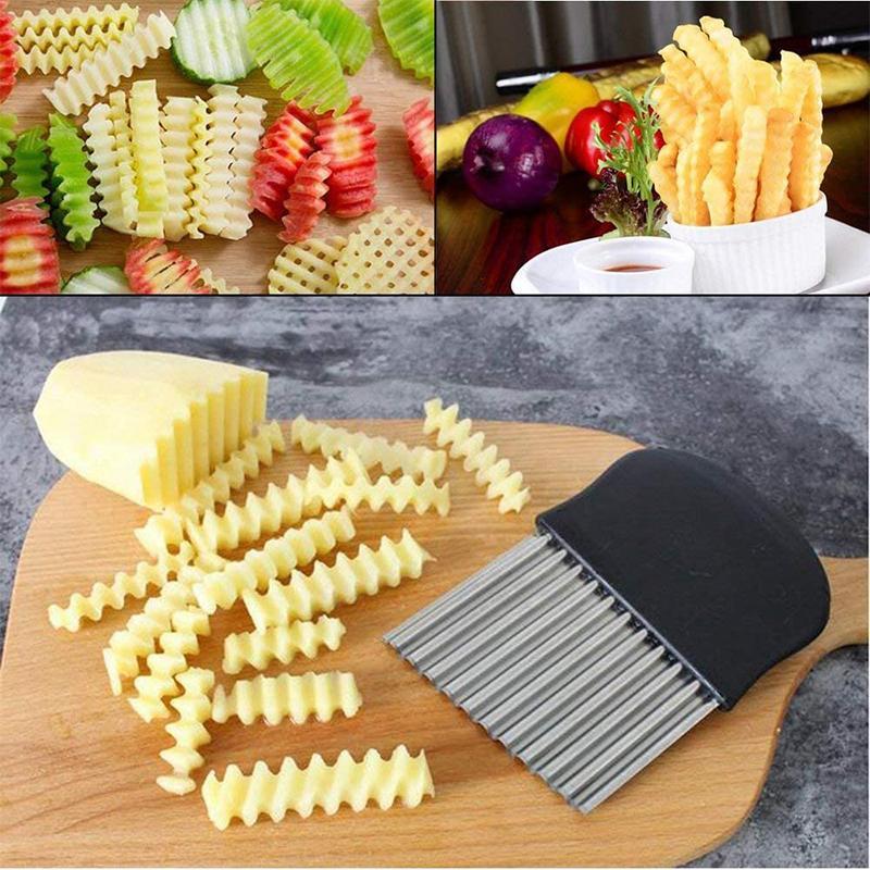 (New Year Promotion- SAVE 50%OFF)Stainless Steel Crinkle Chopper--Buy More Save More