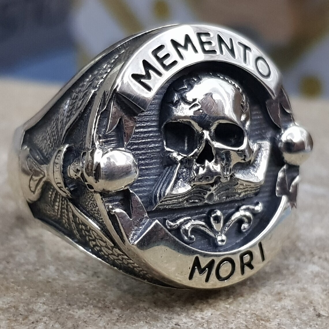 🔥Last Day Promotion 48% OFF-🎁-Memorial Mori Skull Sterling Silver Ring