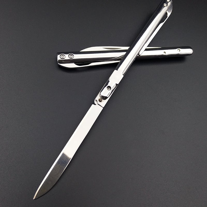Portable stainless steel folding pen knife
