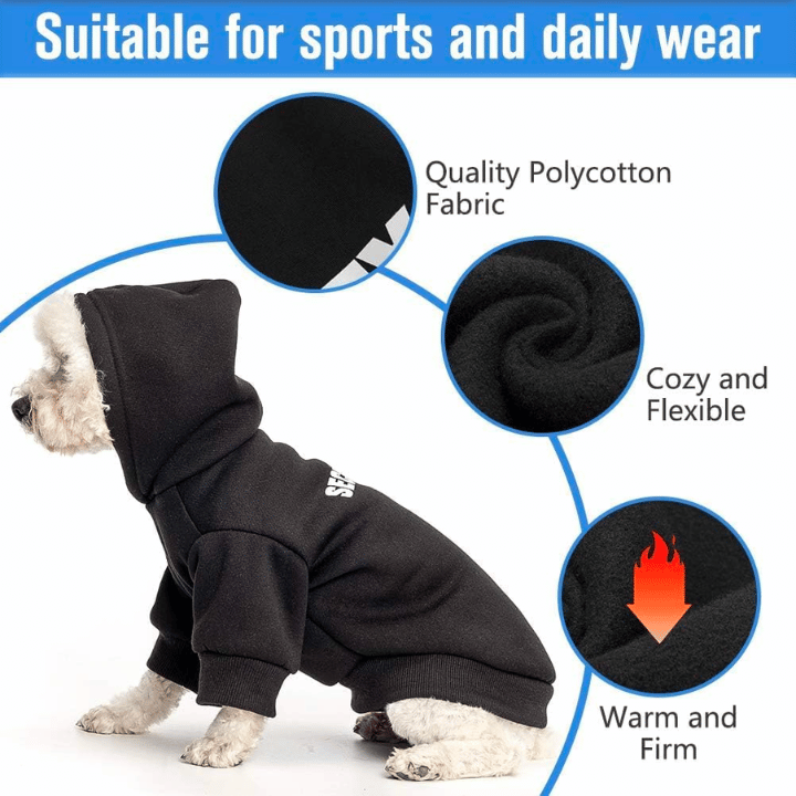 🔥Last day 50% OFF🔥Winter Security Dog Hoodie with Leash Hole for Large & Small Dogs