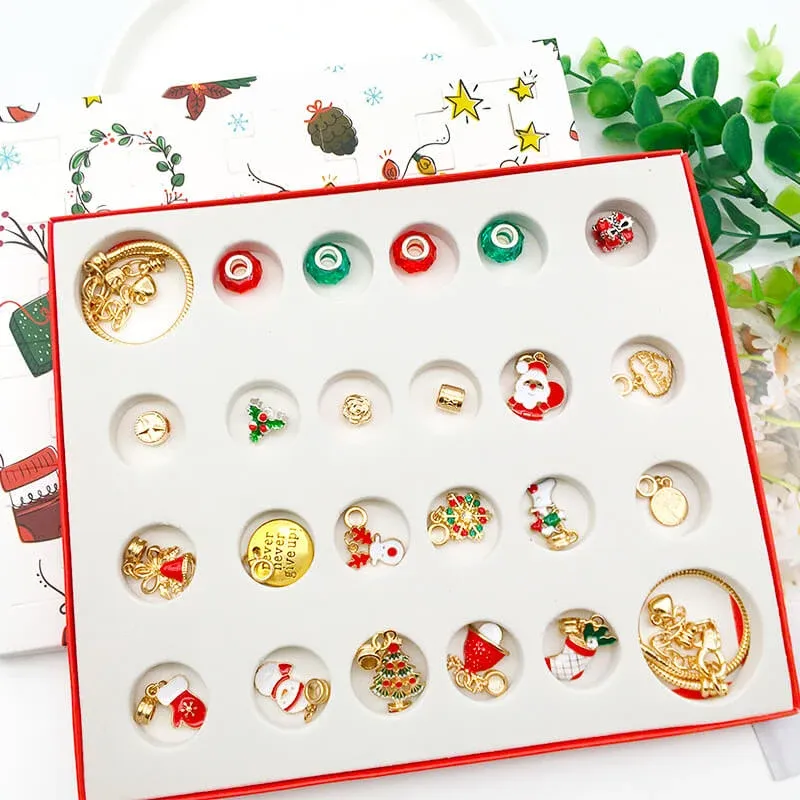 (🌲Early Christmas Sale- 49% OFF) DIY Christmas Advent Calendar Bracelets Set