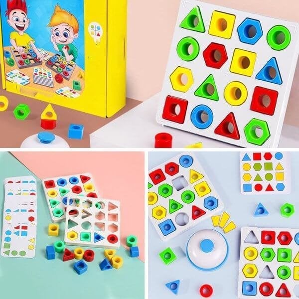 Christmas Hot Sale 48% OFF -  Shape Matching Game Color Sensory Educational Toy