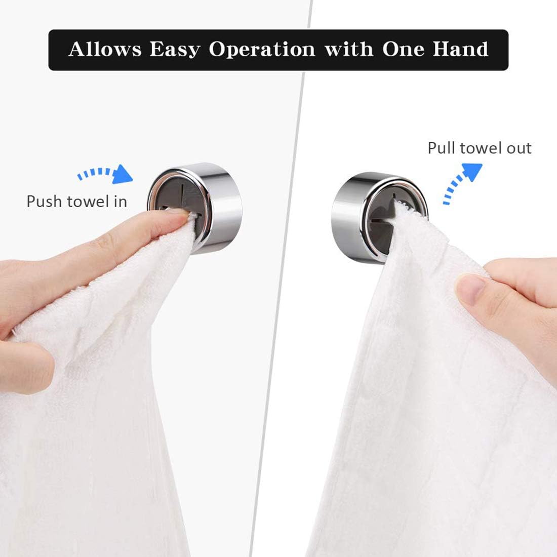 Tiktok Summer Sale🎉Round Adhesive Push Towel Hooks for Kitchen