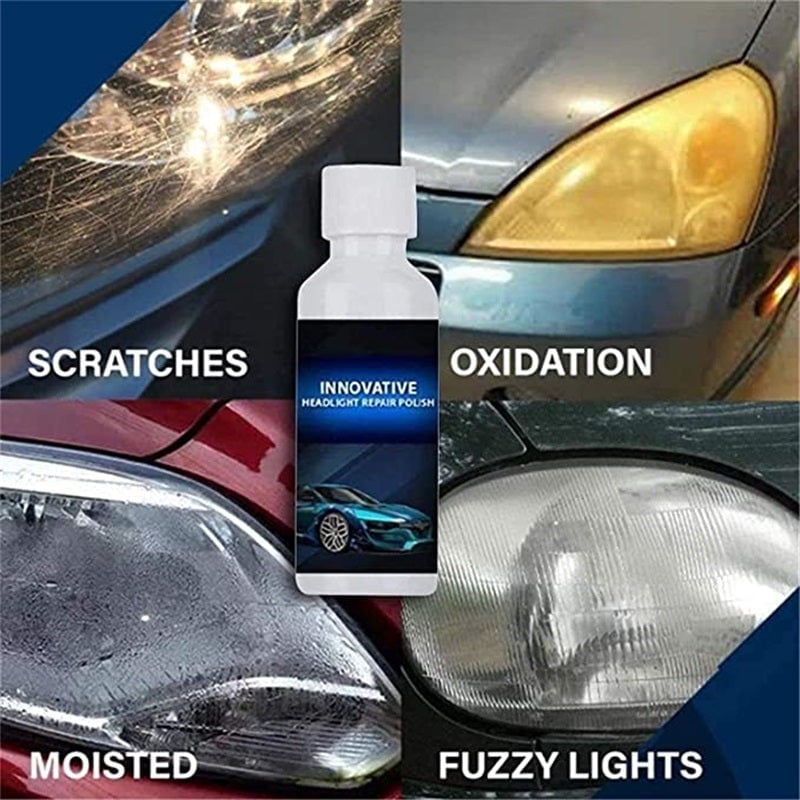 🔥Car Headlight Repair Fluid✨Maintains Shine For Six Months