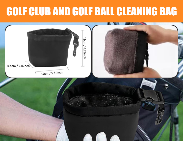 💥LAST DAY SALE 50% OFF💥Golf Club And Golf Ball Cleaning Bag⚡BUY 2 GET 1 FREE